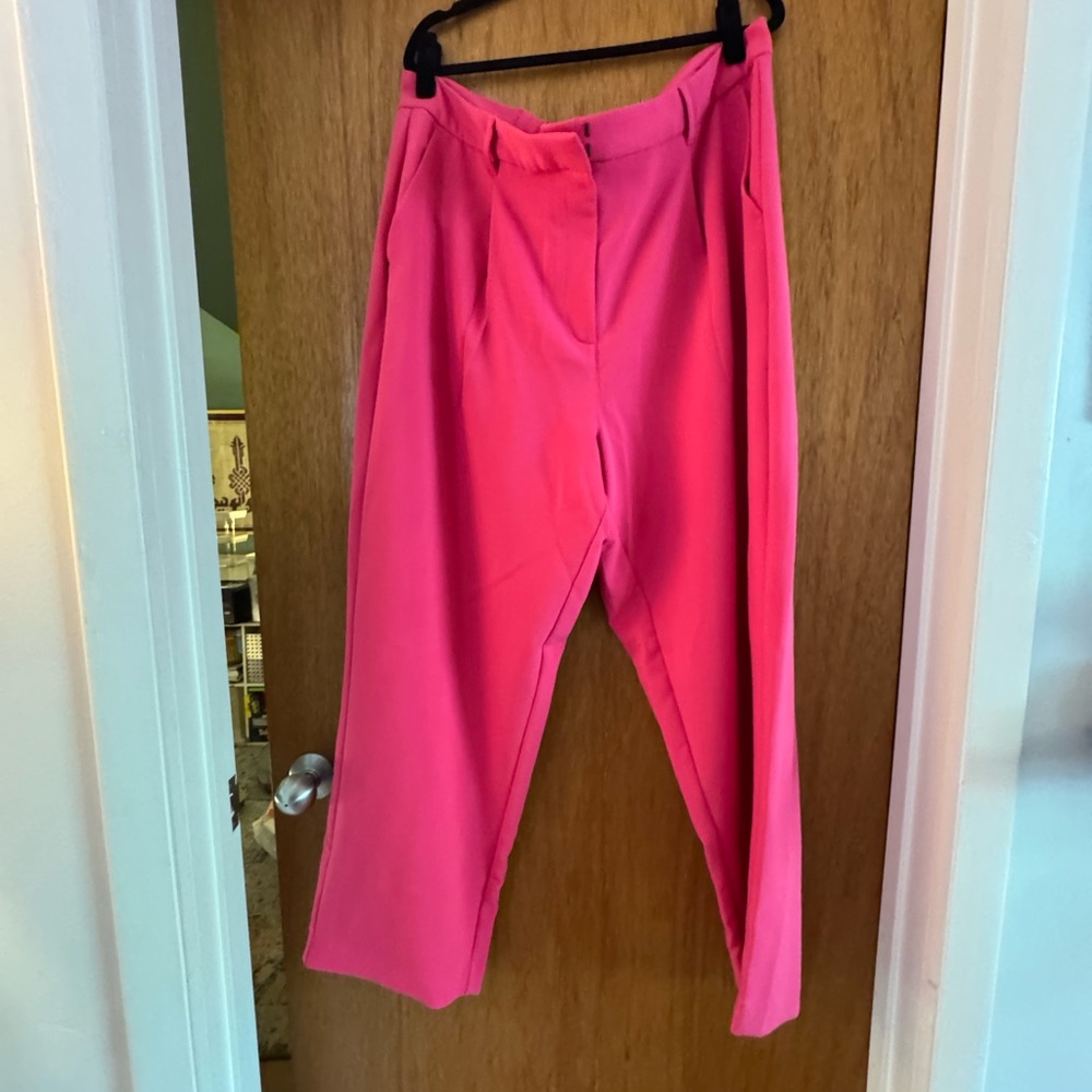 Old Navy Hot Pink wide leg trousers